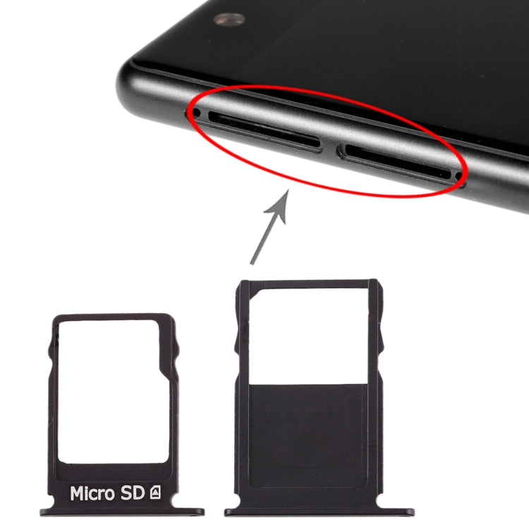 ถาดซิมการ์ด + ถาดใส่การ์ด Micro SD สำหรับ Nokia 3 TA-1020 TA-1028 TA-1032 TA-1038, For Nokia 3