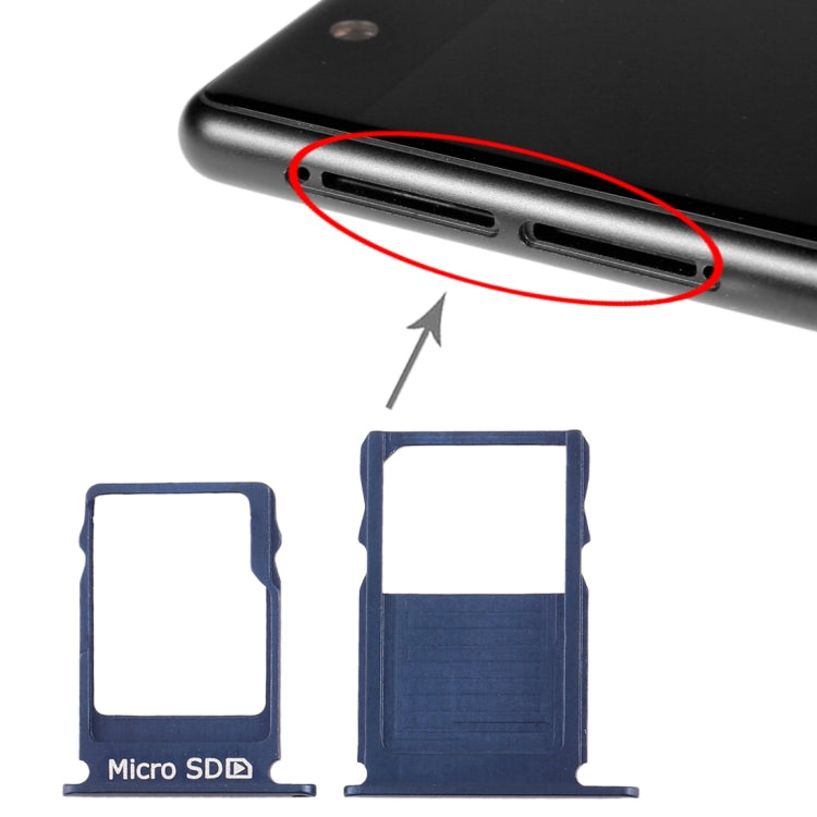 ถาดซิมการ์ด + ถาดใส่การ์ด Micro SD สำหรับ Nokia 3 TA-1020 TA-1028 TA-1032 TA-1038, For Nokia 3