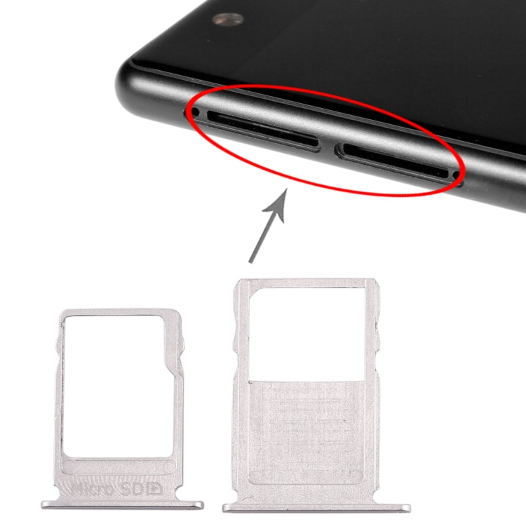 ถาดซิมการ์ด + ถาดใส่การ์ด Micro SD สำหรับ Nokia 3 TA-1020 TA-1028 TA-1032 TA-1038, For Nokia 3
