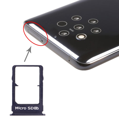 ถาดซิมการ์ด + ถาดการ์ด Micro SD สำหรับ Nokia 9 PureView, For Nokia 9 PureView