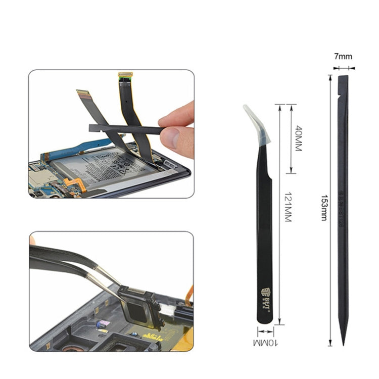 BEST BST-504 ชุดเครื่องมือถอดชิ้นส่วนโทรศัพท์มือถือ 9 ใน 1 สำหรับสมาร์ทโฟน Samsung, BST-504
