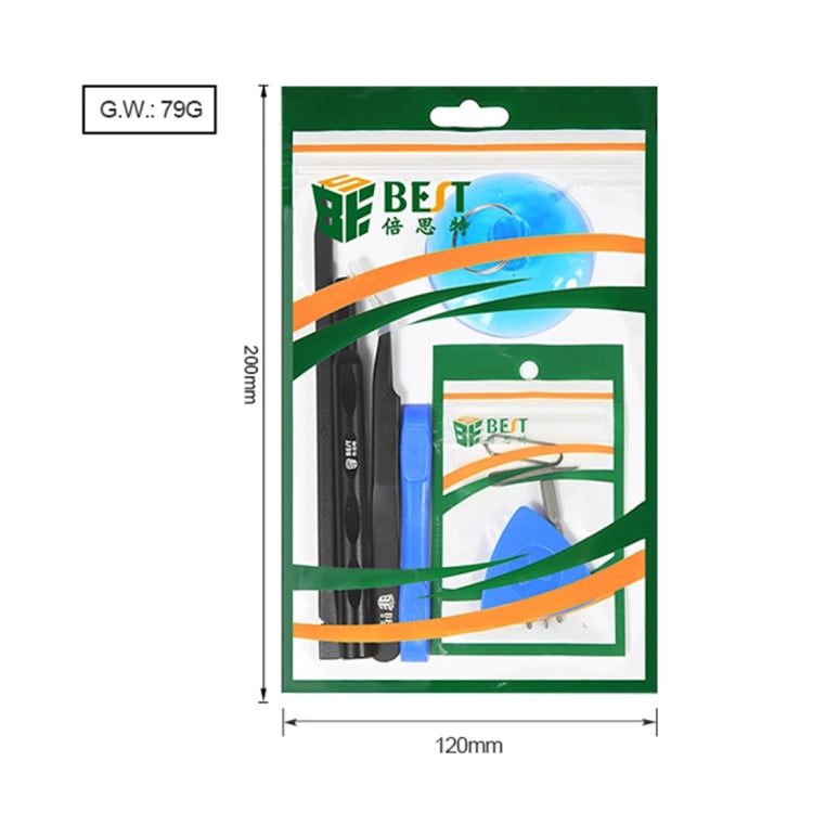 BEST BST-500 ชุดเครื่องมือถอดแยกชิ้นส่วนที่รวดเร็วและแม่นยำมัลติฟังก์ชั่น 12 in 1 สำหรับ iPhone, BST-500