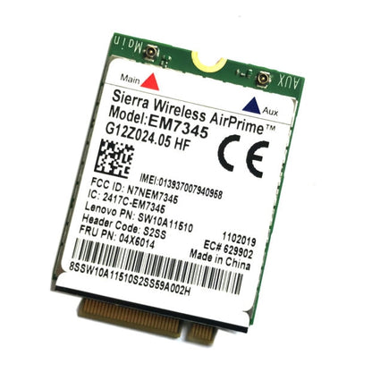 EM7345 4G โมดูล NGFF M.2 WWAN การ์ด 04x6014 4G LTE/HSPA + 42Mbps การ์ดสำหรับ Lenovo IBM/ThinkPad T450/X240, EM7345