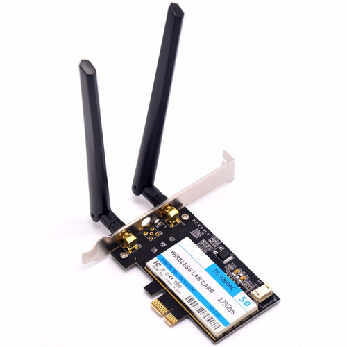TX-9260AC Wireless-AC Dual Band 802.11ac 1730Mbps เดสก์ท็อป PCI-e อะแดปเตอร์ WiFi + บลูทูธ 5.0 WLAN การ์ดเครือข่ายสำหรับ Intel 9260ac, TX-9260AC 1730Mbps
