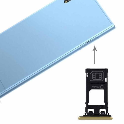 สำหรับ Sony Xperia XZs (เวอร์ชัน SIM เดียว) ถาดใส่การ์ด SIM และ Micro SD, For Xperia XZs Single SIM, For XZs Single SIM