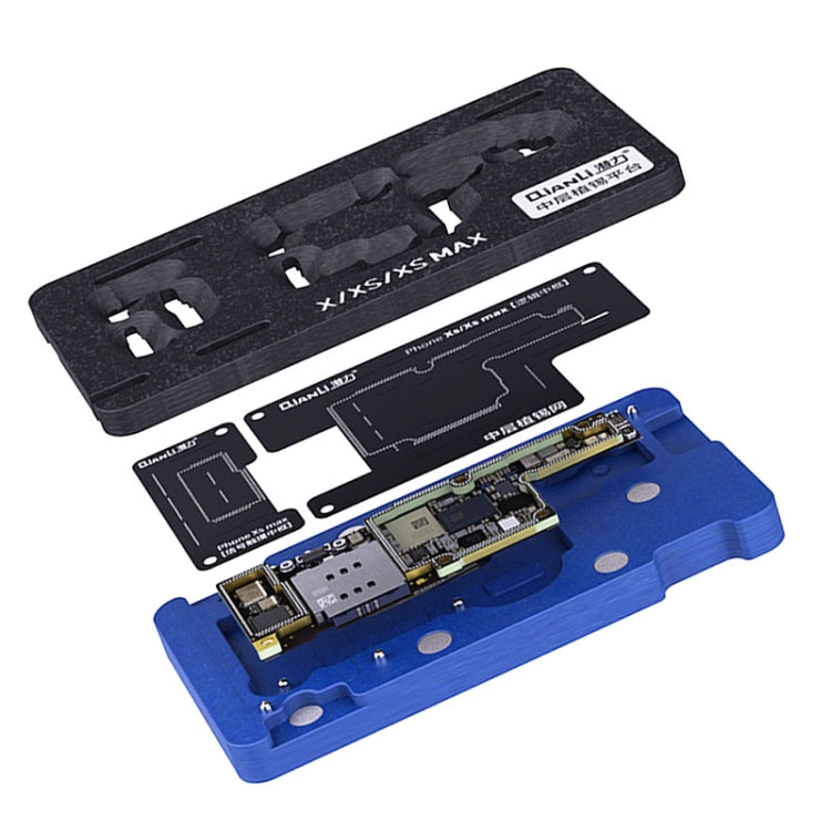 Qianli BGA Reballing แพลตฟอร์มลายฉลุสำหรับ iPhone X / XS / XS Max, For iPhone X / XS / XS Max