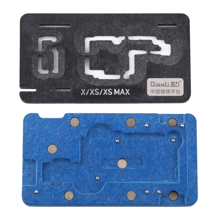 Qianli BGA Reballing แพลตฟอร์มลายฉลุสำหรับ iPhone X / XS / XS Max, For iPhone X / XS / XS Max