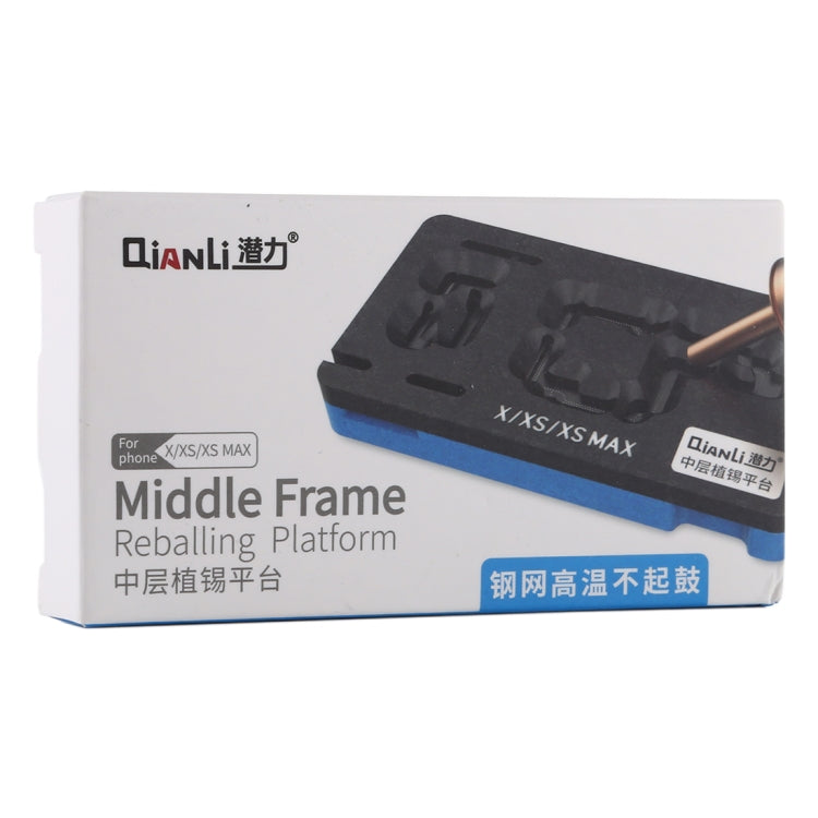 Qianli BGA Reballing แพลตฟอร์มลายฉลุสำหรับ iPhone X / XS / XS Max, For iPhone X / XS / XS Max