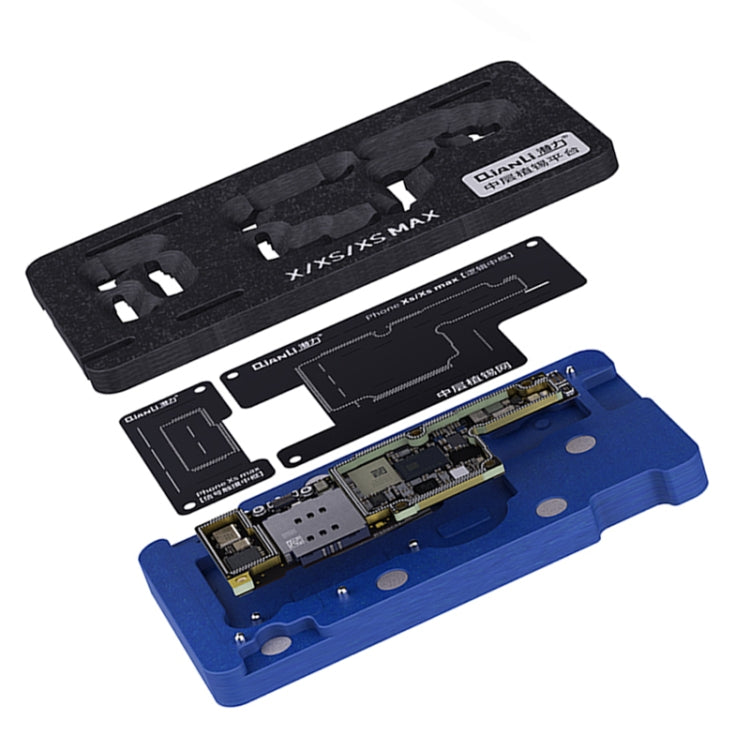 Qianli BGA Reballing แพลตฟอร์มลายฉลุสำหรับ iPhone X / XS / XS Max, For iPhone X / XS / XS Max