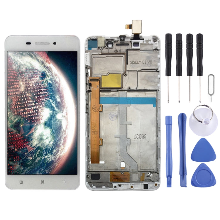 หน้าจอแอลซีดีและชุดประกอบDigitizerพร้อมกรอบสำหรับLenovo S60 S60W S60T S60A, For Lenovo S60