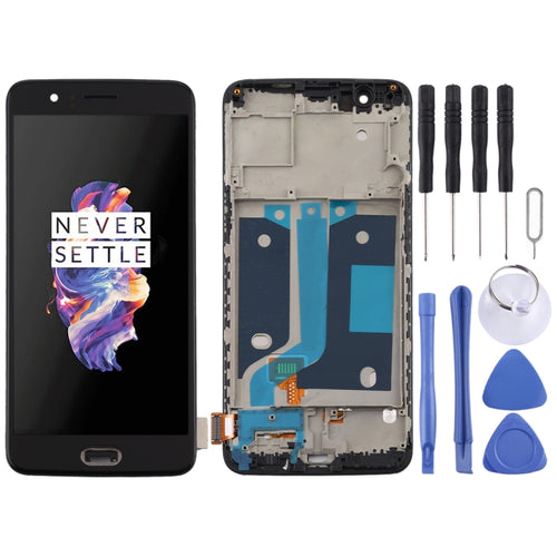 สำหรับ OnePlus 5 A5000 วัสดุ TFT หน้าจอ LCD และชุดประกอบแบบเต็มพร้อมกรอบ, For OnePlus 5 (TFT)