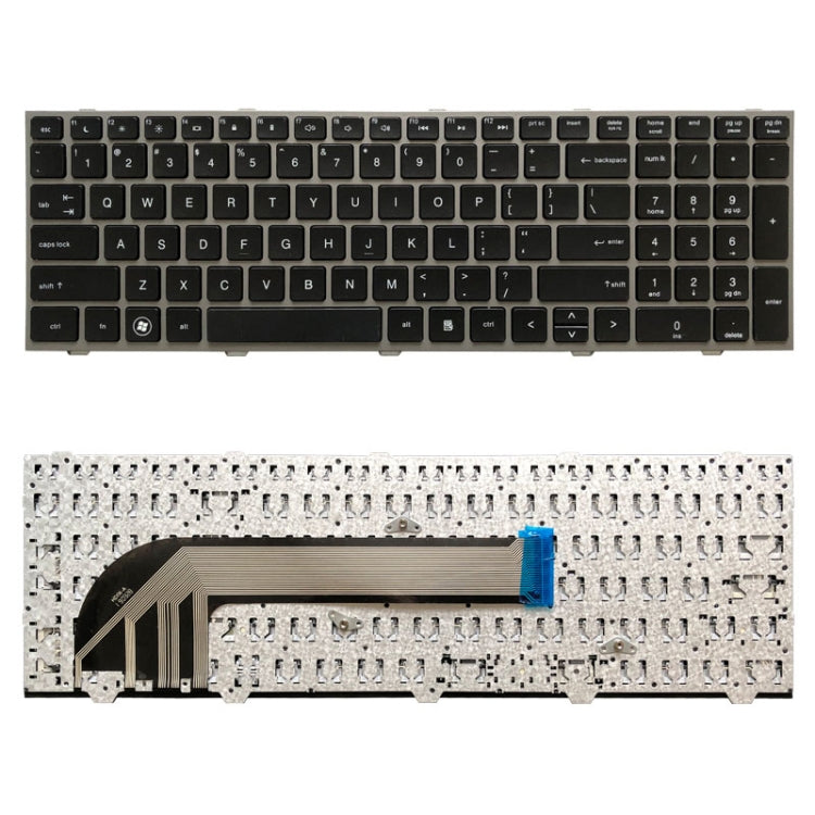 เวอร์ชั่นอเมริกาแป้นพิมพ์สำหรับ HP probook 4540 4540S 4545 4545S, For HP probook 4540 (US)
