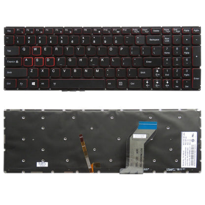 US Version แป้นพิมพ์คีย์บอร์ดสำหรับ Lenovo IdeaPad Y700 Y700-15 Y700-15ISK Y700-15ACZ Y700-17ISK Y700-15ISE, For Lenovo Ideapad Y700 (US)