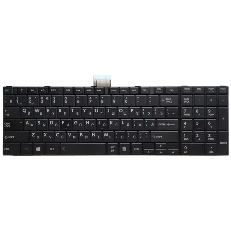 แป้นพิมพ์เวอร์ชัน RU สำหรับ Toshiba Satellite C50-A C50-A506 C50D-A C55T-A C55-A C55D-A, For Toshiba Satellite C50-A (RU) (Black)