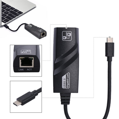 อะแดปเตอร์เครือข่าย USB-C / Type-C ถึง RJ45 Gigabit Ethernet ขนาด 15 ซม, RJ45