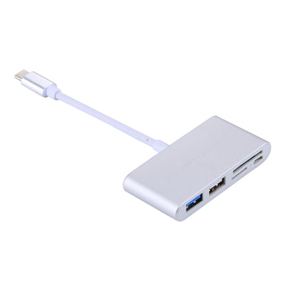 5 in 1 Micro SD + SD + USB 3.0 + USB 2.0 + พอร์ต Micro USB เป็น USB-C / Type-C OTG COMBO Adapter Card Reader สำหรับแท็บเล็ต สมาร์ทโฟน พีซี, 5 in 1(Silver), 5 in 1(Gold)