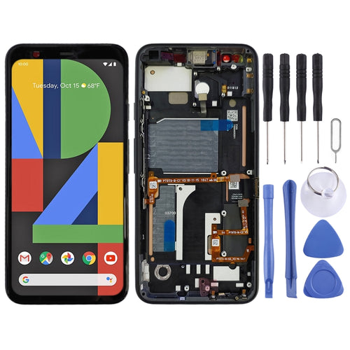 หน้าจอ LCD และชุดประกอบ Digitizer พร้อมกรอบสำหรับ Google Pixel 4, For Google Pixel 4 with Frame