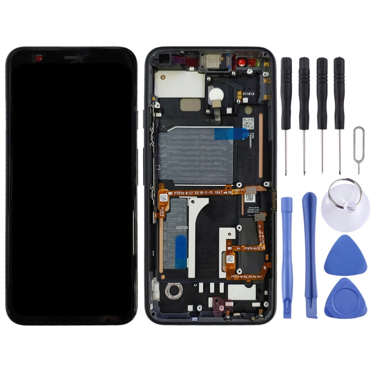 หน้าจอ LCD และชุดประกอบ Digitizer พร้อมกรอบสำหรับ Google Pixel 4, For Google Pixel 4 with Frame