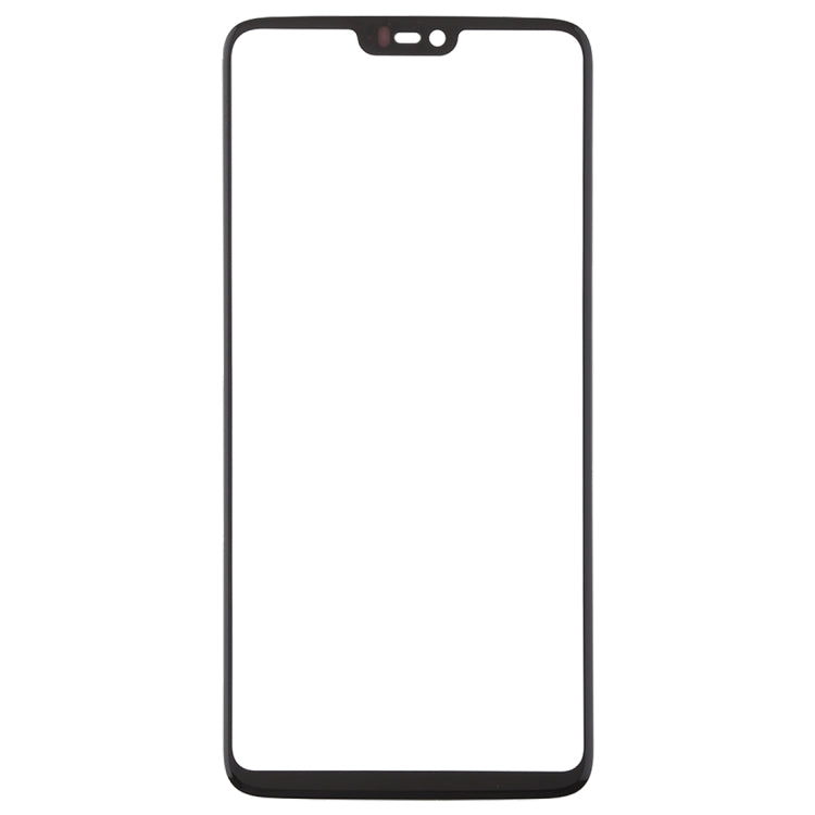 สำหรับ OnePlus 6 หน้าจอด้านหน้าเลนส์กระจกด้านนอก, For OnePlus 6 Black
