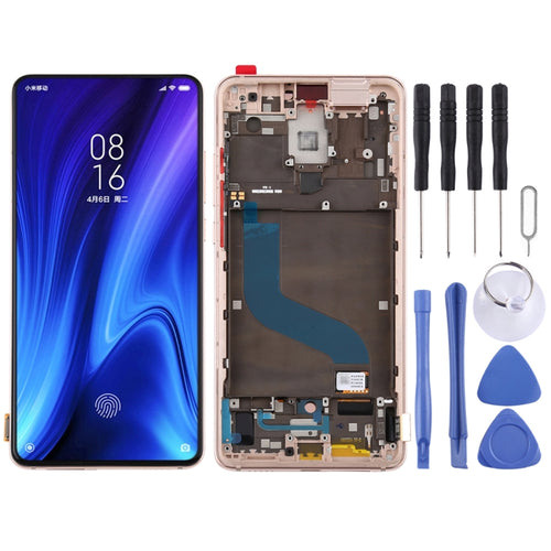 วัสดุ OLED หน้าจอแอลซีดีและชุดประกอบDigitizerพร้อมกรอบสำหรับXiaomi Redmi K20 / Redmi K20 Pro / 9T Pro, For Xiaomi K20 / K20 Pro, For Xiaomi Mi K20, For Mi K20