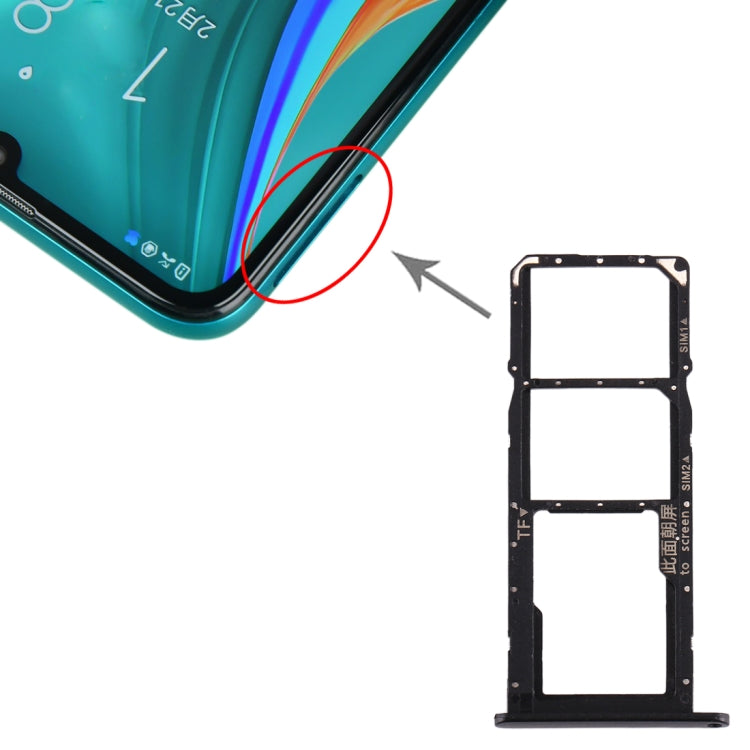 ถาดซิมการ์ด + ถาดซิมการ์ด + ถาดการ์ด Micro SD สำหรับ Huawei Enjoy 10e / Honor Play 9A, For Huawei Enjoy 10e