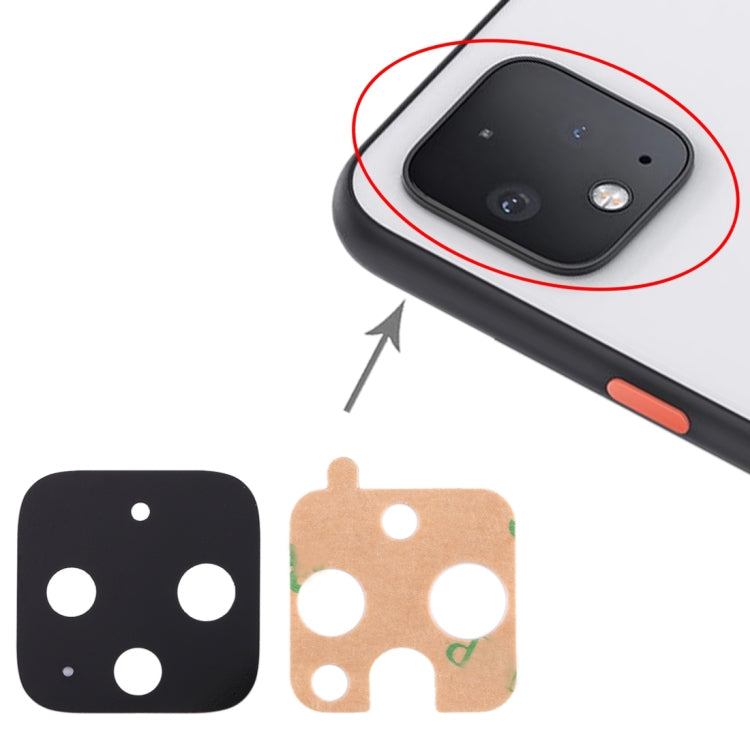 เลนส์กล้องด้านหลัง 10 ชิ้นสำหรับ Google Pixel 4, For Google Pixel 4 (10pcs)