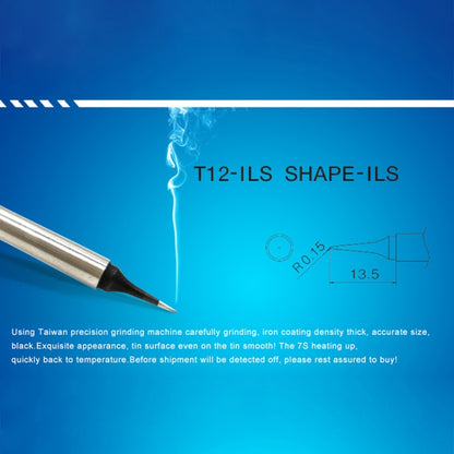 QUICKO T12-ILS ปลายหัวแร้งบัดกรีไร้สารตะกั่วเชื่อมสีดำ, T12-ILS