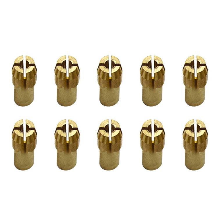 10 PCS Three-Claw ทองแดง CLAMP NUT สำหรับไฟฟ้า Mill อุปกรณ์,เส้นผ่าศูนย์กลางเจาะ: 2.2 มม, Bore diameter: 2.2mm