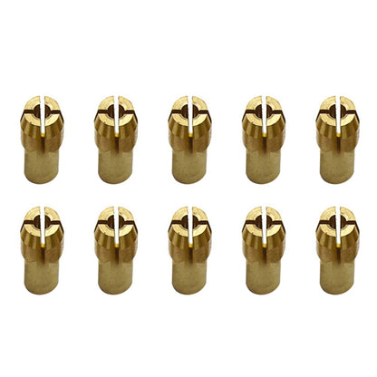 10 PCS Three-Claw ทองแดง CLAMP NUT สำหรับไฟฟ้า Mill อุปกรณ์,เส้นผ่าศูนย์กลางเจาะ: 2.2 มม, Bore diameter: 2.2mm