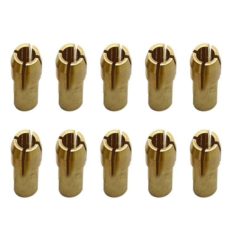 10 PCS Three-Claw ทองแดง CLAMP NUT สำหรับไฟฟ้า Mill อุปกรณ์,เส้นผ่าศูนย์กลางเจาะ: 3.2 มม, Bore diameter: 3.2mm