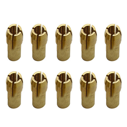 10 PCS Three-Claw ทองแดง CLAMP NUT สำหรับไฟฟ้า Mill อุปกรณ์,เส้นผ่าศูนย์กลางเจาะ: 3.2 มม, Bore diameter: 3.2mm