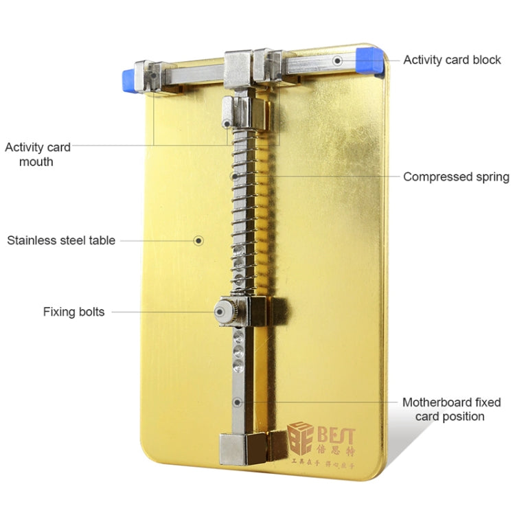 BST- 001C สแตนเลสแผงวงจรบัดกรี desoldering PCB ซ่อมผู้ถือติดตั้งซ่อมโทรศัพท์มือถือเครื่องมือ, BEST-001C