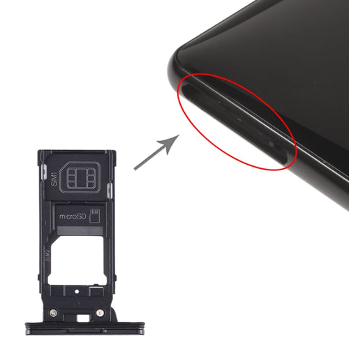 ถาดซิมการ์ด + ถาดซิมการ์ด + ถาดการ์ด Micro SD สำหรับ Sony Xperia XZ2, For Sony Xperia XZ2