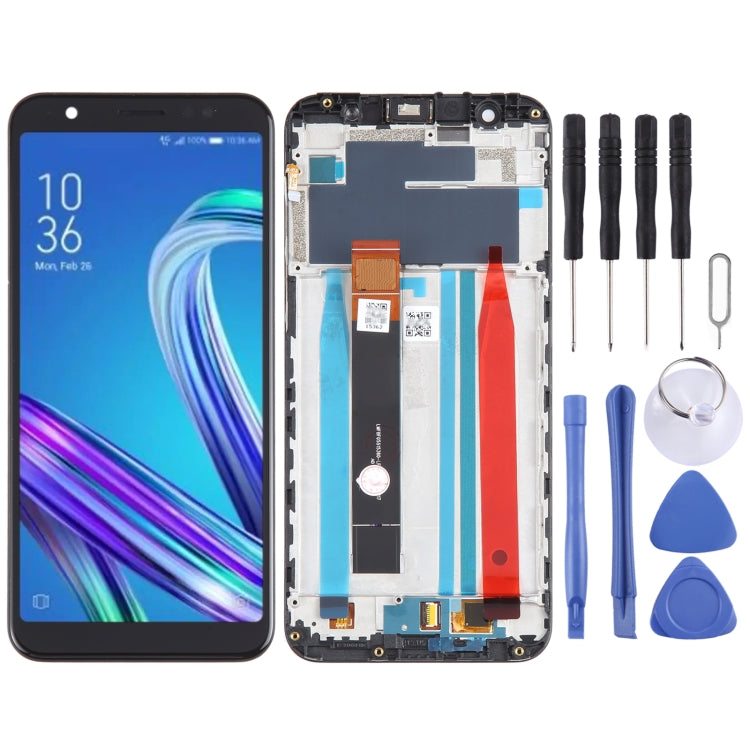 หน้าจอ LCD และชุดประกอบ Digitizer พร้อมกรอบสำหรับ Asus ZenFone Max M1 ZB555KL X00PD, For Asus ZB555KL