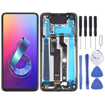 หน้าจอ LCD และชุดประกอบ Digitizer พร้อมกรอบสำหรับ Asus Zenfone 6 ZS630KL I01WD, For Zenfone 6 ZS630KL, For Asus Zenfone 6 ZS630KL