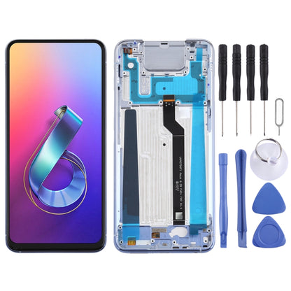 หน้าจอ LCD และชุดประกอบ Digitizer พร้อมกรอบสำหรับ Asus Zenfone 6 ZS630KL I01WD, For Zenfone 6 ZS630KL, For Asus Zenfone 6 ZS630KL