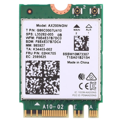 Dual Band AX200 2400Mbps Wireless AX200NGW NGFF M.2 บลูทูธ 5.0 การ์ดเครือข่าย Wifi 2.4G/5G 802.11 ac/ax
