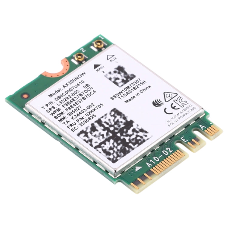 Dual Band AX200 2400Mbps Wireless AX200NGW NGFF M.2 บลูทูธ 5.0 การ์ดเครือข่าย Wifi 2.4G/5G 802.11 ac/ax