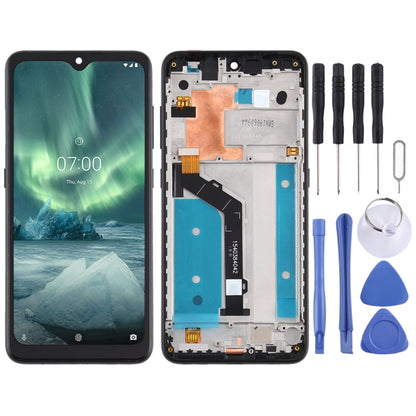หน้าจอ LCD และชุดประกอบ Digitizer พร้อมกรอบสำหรับ Nokia 7.2 TA-1196, For Nokia 7.2