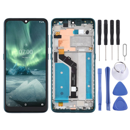 หน้าจอ LCD และชุดประกอบ Digitizer พร้อมกรอบสำหรับ Nokia 7.2 TA-1196, For Nokia 7.2