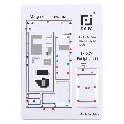JIAFA JF-870 แผ่นแม่เหล็กสกรูบอร์ดสำหรับ iPhone 11, For 11