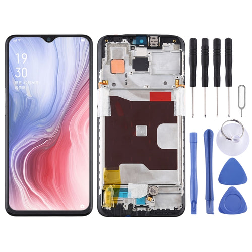 หน้าจอแอลซีดีแบบดั้งเดิมและชุดประกอบDigitizerพร้อมกรอบสำหรับOPPO Reno Z, For OPPO Reno Z