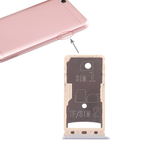 2 ถาดซิมการ์ด / ถาดการ์ด Micro SD สำหรับ Xiaomi Redmi 5A, Redmi 5A, For Redmi 5A, For Xiaomi Redmi 5A