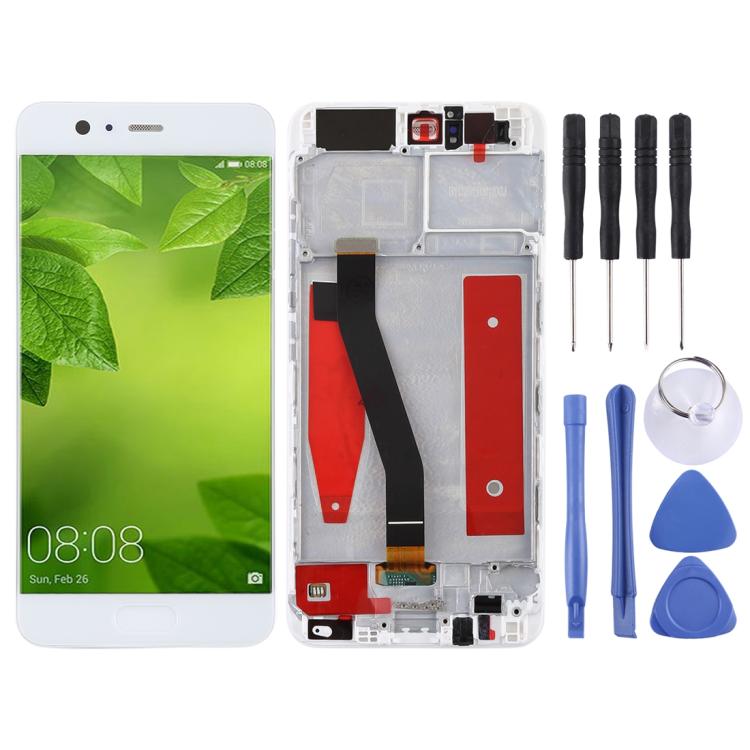 หน้าจอ LCD และชุดประกอบ Digitizer พร้อมกรอบสำหรับ Huawei P10, For Huawei P10