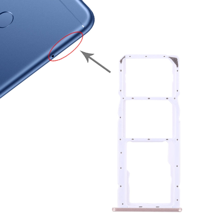 ถาดซิมการ์ด 2 ใบ + ถาดการ์ด Micro SD สำหรับ Huawei Honor Play 7C, For Huawei Play 7C, For Honor Play 7C