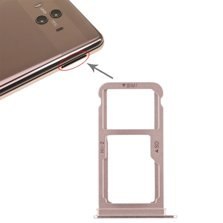 ถาดซิมการ์ด + ถาดซิมการ์ด / การ์ด Micro SD สำหรับ Huawei Mate 10, For Huawei Mate 10