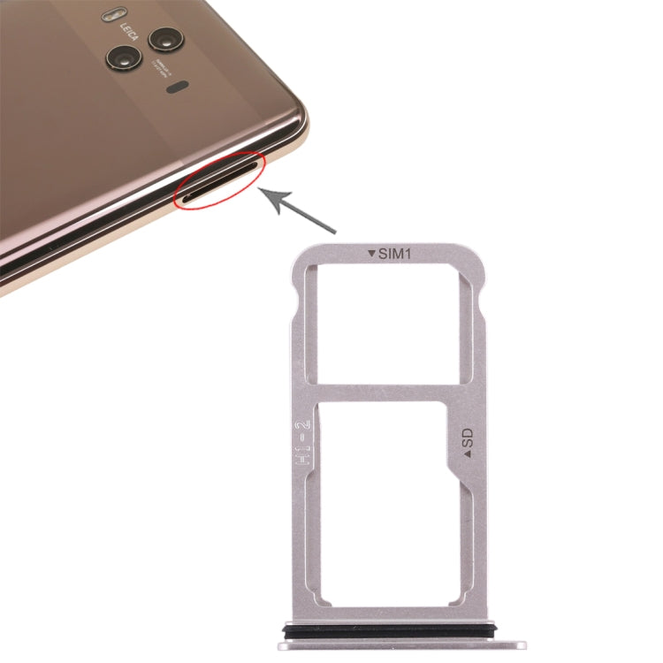 ถาดซิมการ์ด + ถาดซิมการ์ด / การ์ด Micro SD สำหรับ Huawei Mate 10, For Huawei Mate 10