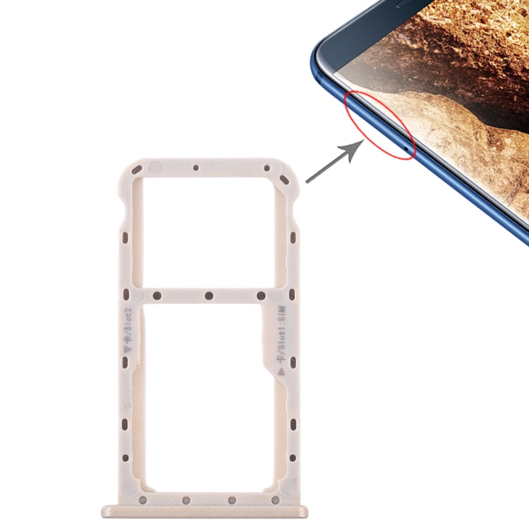 ถาดซิมการ์ด + ถาดซิมการ์ด / การ์ด Micro SD สำหรับ Huawei Maimang 6, For Huawei Maimang 6