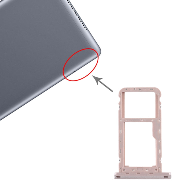 ถาดซิมการ์ด + ถาดการ์ด Micro SD สำหรับ Huawei MediaPad M5 Lite 8, For Huawei MediaPad M5 Lite 8