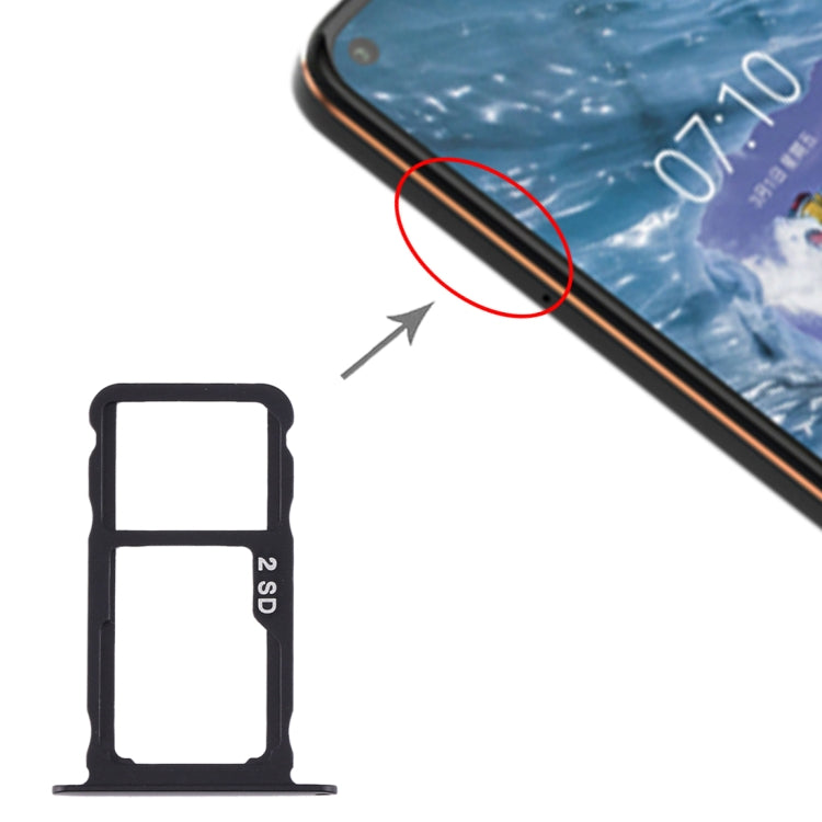 ถาดซิมการ์ดดั้งเดิม + ถาดซิมการ์ด/ถาดการ์ด Micro SD สำหรับ Nokia X71 / TA-1172 TA-1167 TA-1188, For Nokia X71